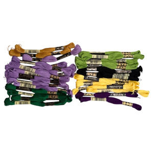 DMC Embroidery Floss Lot of 30 Skeins Cotton Mixed Cross Stitch Needlepoint New